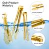 12 Pack Gold Premium Small Serving Tongs, Dmoera Mini Stainless Steel Appetizer Tongs, 5 Inch(12.7cm) view 4