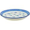 Polmedia Polish Pottery Dinner Plate UNIKAT - Arctic Village Pattern Handmade in Boleslawiec Poland by Ceramika Artystyczna + Certificate of Authenticity view 2