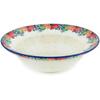 Polmedia Polish Pottery Pasta Bowl 10-inch - Spring's Arrival Pattern Handmade in Boleslawiec Poland by Ceramika Artystyczna + Certificate of Authenticity view 2