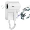 Hotel Wall Mounted Hair Dryer for Bathroom,Restroom Professional Blow Dryer,with Stand Rack,Specialised Motor for Salon,Fast Drying - GiftsMassage Comb,Screws+ Adhesive 110V view 1