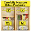 LYNK PROFESSIONAL Pull Out Spice Rack Organizer for Inside Kitchen Cabinets - 8-3/8 inch Wide - Slide Out Drawer  Chrome Sliding Spice Organization for cabinet - Spice Racks - 2 Tier view 4