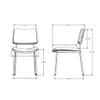 Amisco Sullivan Dining Chair - Black Polyester/Bronze Metal view 3