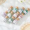 Crystal Chips Gemstone Bottles Set of Different Mini Crystals for Spell Jars, Healing Crystals for Witchcraft in Vintage Box, Chakra Crystals and Healing Stones Set Witch Gifts Witchcraft Supplies view 2