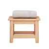 XJHOME Solid Wood Stool Wooden Small Foot Step Stools Wooden Stool Small Seat Portable Small Foot Bench Storage Shelf Step Stool for Kitchen Bathroom Bedroom Storage Shelf Lightweight and Anti Slip view 1