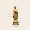 Buddha Statue Gautama Buddha Statue 15/21CM Chinese Wood Carving Home Decor Craft Wooden Figurine Sculpture Home Room Decor Figurine Zen Garden Outdoor Decorations Buddha Sculpture Buddha Ornaments view 2