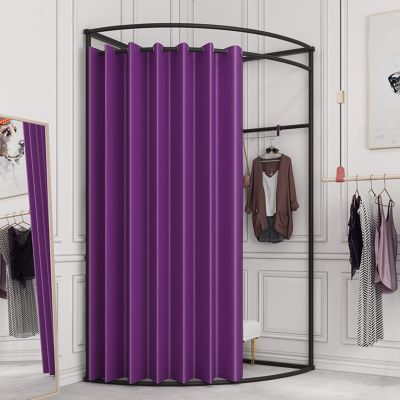 QQXY Clothing Store Fitting Room,Simple Mobile Changing Room,for Privacy Protection and Room Divider with Shading Curtain,for Indoor Outdoor House Office Shopping Mall