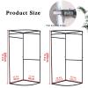 QQXY Clothing Store Fitting Room,Simple Mobile Changing Room,for Privacy Protection and Room Divider with Shading Curtain,for Indoor Outdoor House Office Shopping Mall view 2