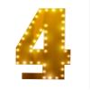 Rubie's 22" Light Up Number, Gold, #4 view 1