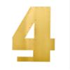 Rubie's 22" Light Up Number, Gold, #4 view 2