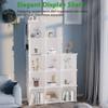 C&AHOME Cube Storage Organizer, 12-Cube Shelves Units, Closet Cabinet, DIY Plastic Modular Book Shelf, Ideal for Bedroom, Living Room, Office, 36.6" L x 12.4" W x 48.4" H Milky UPCS12M view 4