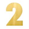 Rubies 22" Light Up Number, Gold, #2 view 2