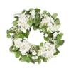 Prolinemax 24'' Spring Botanical Artificial Hydrangea and Ranunculus Wreath Natural Silk Floral Home Decor view 1