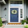 Prolinemax 24'' Spring Botanical Artificial Hydrangea and Ranunculus Wreath Natural Silk Floral Home Decor view 4
