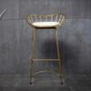 Bar Stools Counter Stools Velvet Bar Chairs for Kitchen Counter Upholstered Breakfast Stools with Gold Leg for Dining Room Coffee House Rustic Bar view 2