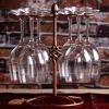 Tabletop Metal Wine Glass Holder, Elegant Freestanding Countertop Stemware Holder Stand Wine Glass Rack with 6 Hooks, Wine Goblet Display Rack for Bar, Air Drying, Kitchen Home Storage view 2