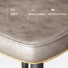 Bar Stools Counter Height Stool with Black Metal Leg for Living Room Kitchen Island PU Leather Upholstered Barstool Gold Metal Legs Seat Height 65/75cm view 4