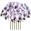 FagusHome 32 Inch Artificial Phalaenopsis Flowers 6 Pcs Artificial Orchid Flowers Stem Plants for Home Dcor (Purple Core) view 1