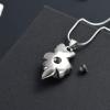 Cremation Jewelry Rose Floer Shape Urn Pendant Necklace Pet Cremation Ash Urn Jewelry Ashes Keepsake view 4