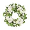 24" Spring Artificial Hydrangea Ranunculus Wreath Silk Floral for Front Door,Farmhouse,Home Dcor view 1