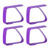 uxcell Tablecloth Clips 50mm x 40mm 420 Stainless Steel Holder for Home Restaurant Banquet Outdoor Picnic Table Cloth Fixing Purple 4 Pcs view 1