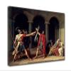 Jacques Louis David-The Oath of Horatii (1784) Canvas Wall Art Poster Home Decor Ready to Hang(50x65cm 20"x26",Framed) view 1