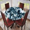 VBTGVE Marble Round Fitted Tablecloth, Marble Motif Art, Elastic Edge, Waterproof and wipeable Table Cover, Suitable for Wedding/Banquet/Restaurant/Party, Fit for 56" Table, view 2