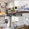 Cordless Zebra Blinds Window Blinds and Shades Dual Layer Roller Shades, Sheer or Privacy Light Control [ White 34 1/2" W x 64" H] Custom Cut to Size, 18 to 72 inch Wide view 4