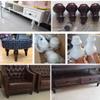 LUOFDCLDDD Furniture LegsSolid Woodniture Legs, Set Offurniture Feet DIY Replacement Gold for Cabinet Cupboard Sofa Couch Chair Ottoman,Wood Color/6Cm/2.4In view 4
