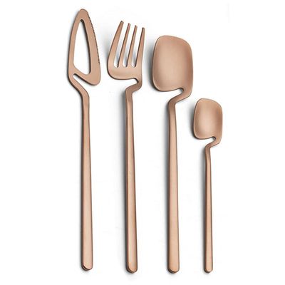 IKXO 32 Piece Silverware Flatware Cutlery Set for 8 Unique Stainless Steel Utensils Service set Stainless Steel Flatware Cutlery Set for Home and Restaurant Mirror Finish, Dishwasher Safe
