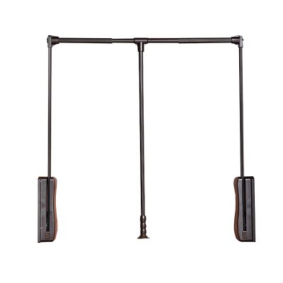 83-115cm Pull Down Wardrobe Rail, Ajustable Wardrobe Hanging Rail Storage System Closet Hanger Rod, Space-Saving Coat RackWall Mounted Frame (Size : (600-830 mm) 23.6-32.6in)