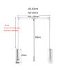 83-115cm Pull Down Wardrobe Rail, Ajustable Wardrobe Hanging Rail Storage System Closet Hanger Rod, Space-Saving Coat RackWall Mounted Frame (Size : (600-830 mm) 23.6-32.6in) view 2