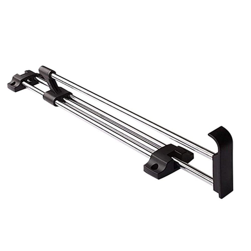 DONGYUE Heavy-Duty Extendable Pull Out Closet Rod,Sliding Wardrobe Closet Valet Rod,Hanging Rod for Closet Storage, Adjustable Size 25-50cm (Size : 30cm/11.8in)