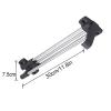 DONGYUE Heavy-Duty Extendable Pull Out Closet Rod,Sliding Wardrobe Closet Valet Rod,Hanging Rod for Closet Storage, Adjustable Size 25-50cm (Size : 30cm/11.8in) view 2