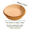 100Pcs Parchment Paper For Baking 6.3in Non-Stick Air Fryer Liners Round Baking Paper For Baking Roasting Microwave view 2