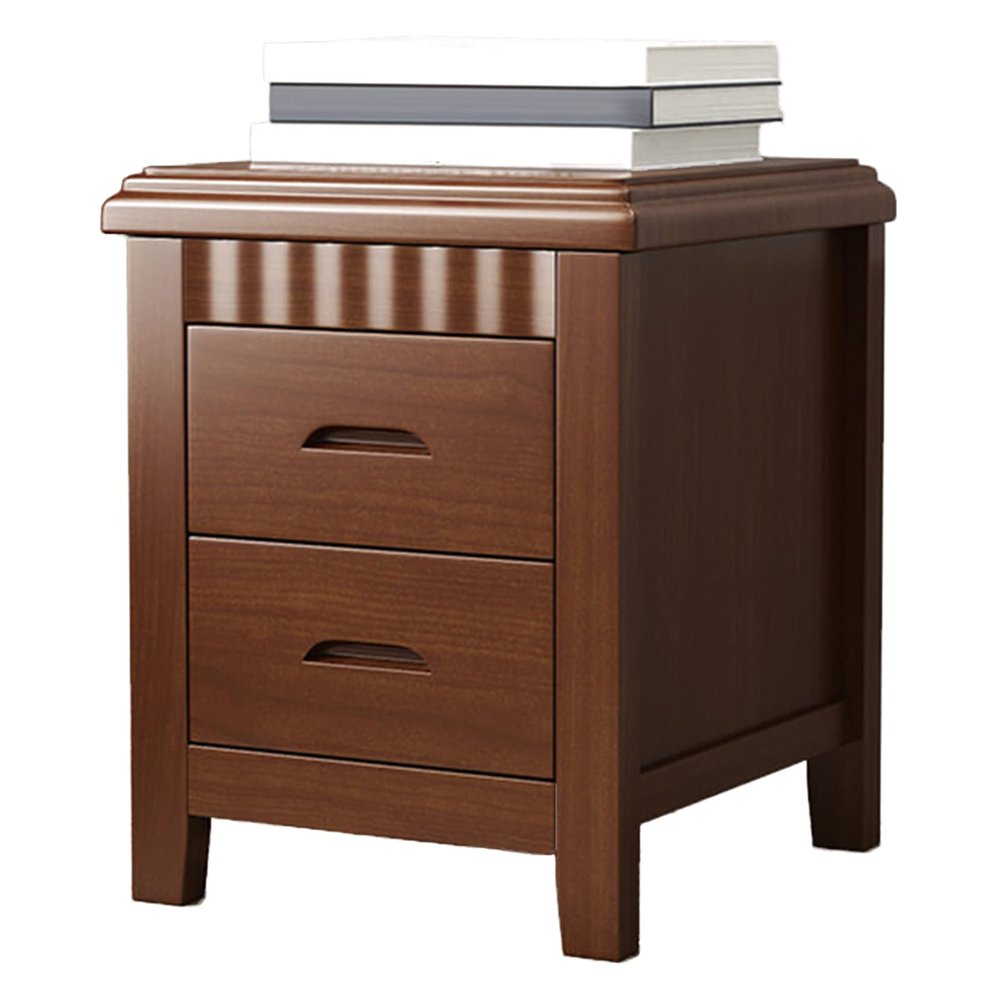 JHSLXD Creative Solid Wood Bedside Table Bedroom Storage Cabinet 2 Drawers Side Cabinet Indoor Multipurpose Corner Cabinet Decorative Cabinet. Lock Style,Style a,40 * 39 * 50CM