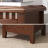 JHSLXD Creative Solid Wood Bedside Table Bedroom Storage Cabinet 2 Drawers Side Cabinet Indoor Multipurpose Corner Cabinet Decorative Cabinet. Lock Style,Style a,40 * 39 * 50CM view 4