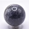 42mm Blue Iolite Sphere Natural Dichroite Mineral Polished Ball Sparkling Crystal Water Sapphire Stone - India + Stand view 1