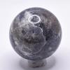 42mm Blue Iolite Sphere Natural Dichroite Mineral Polished Ball Sparkling Crystal Water Sapphire Stone - India + Stand view 4