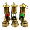 Shine Handicrafts Brass Minor Oil Lamp Antique Nautical Ship Lantern Maritime Boat Light (Set of 3) view 2