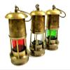 Shine Handicrafts Brass Minor Oil Lamp Antique Nautical Ship Lantern Maritime Boat Light (Set of 3) view 3