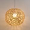 CSYSKV Chandeliers, Japanese Style Bamboo Hand-Woven Rattan Wicker Ceiling Hot Pot Restaurant Inn Bamboo Lantern Height Adjustable Decorative Lighting view 1