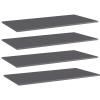 Tidyard Wall Mounted Bookshelf Set, High Gloss Gray Engineered Wood Shelves 39.4x19.7x0.6 Inches, Space Saving Storage for Living Room, Library, Bedroom view 1