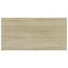 Tidyard Sonoma Oak Wall Shelf Set of 4, Engineered Wood Rectangular Shelves for Living Room, 39.4 x 39.4 x 0.6 Inches, Beige Matte Finish, Space Saving Storage Solution view 3