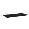 Tidyard Wall Shelf Set, 4-Tier Black Engineered Wood Floating Shelves for Living Room Wall Storage and Display view 2