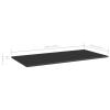 Tidyard Wall Mounted Shelves, High Gloss Black Engineered Wood Shelf Set of 4, 39.4 x 19.7 Inches, Minimalist Storage Solution for Library, Living Room, Home Decor view 2