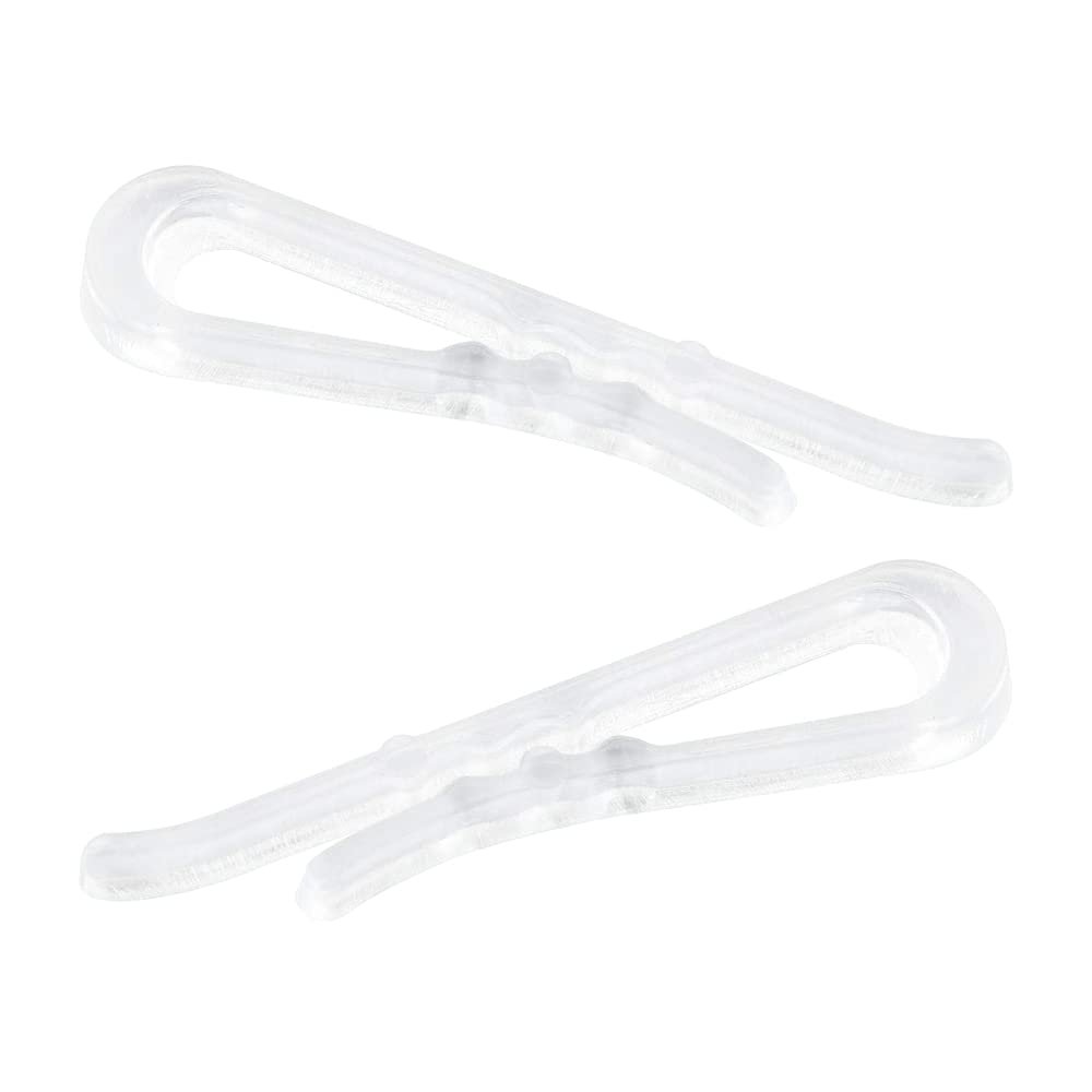 HAHIYO 1.5 inches/38mm 200Pcs Clear Plastic U Shape Alligator Clips Clothespins Garment Shirt Folding Clips with Teeth for Sewing Room Folding Board Sock Tie Pant Securing Fabric to Comic Book Board