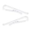 HAHIYO 1.5 inches/38mm 200Pcs Clear Plastic U Shape Alligator Clips Clothespins Garment Shirt Folding Clips with Teeth for Sewing Room Folding Board Sock Tie Pant Securing Fabric to Comic Book Board view 1