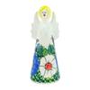 Polmedia Polish Pottery Angel Figurine UNIKAT - Monarch in The Poppies Pattern Handmade in Boleslawiec Poland by Ceramika Bona + Certificate of Authenticity view 2