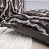 BYTIDE Printed Faux Fur Decorative Square Throw Pillow Covers 20 x 20 Inches Pack of 2, Plush Soft Cushion Case Pillowcase for Couch Bed Car Bedroom Living Room, Snake Brown view 4