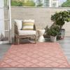 Nourison Home Easy Care Coral Orange 5' x 7' Area Rug - Easy Clean, Non Shedding, Bed Room, Living Room, Dining Room, Kitchen (5' x 7') view 1